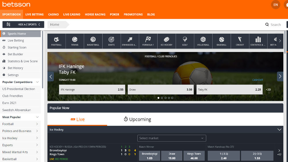 Betsson Sportsbook Review