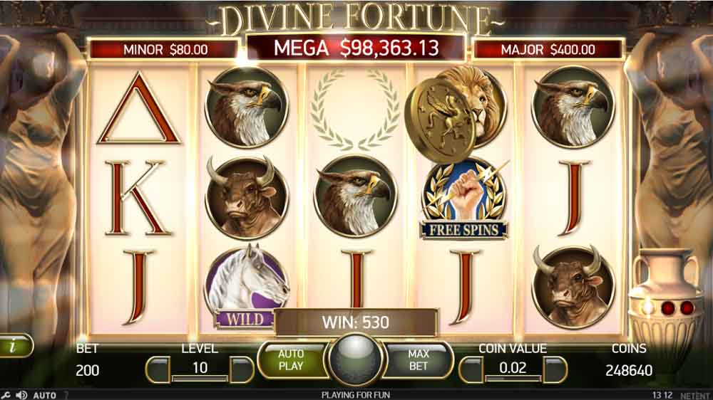 Divine Fortune jackpot analysis