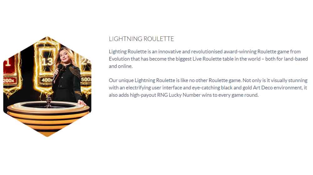 Lightning Roulette by Evolution Gaming review