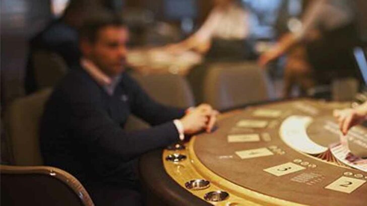 blackjack table