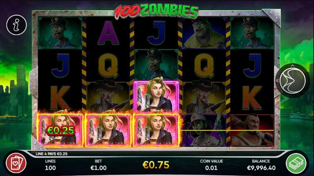 100 Zombie jackpot analysis