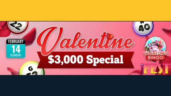 online bingo deal for Valentine's Day