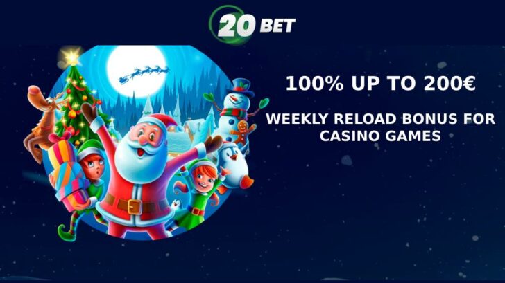 Weekly 20Bet Casino bonus