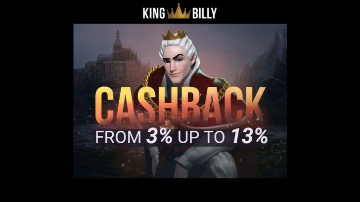 Daily Cashback at King Billy Casino: We Like to Give Back to All