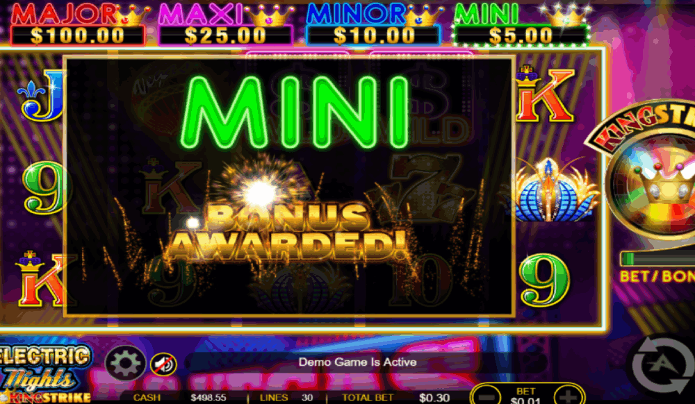 Winning at Electric Nights slot