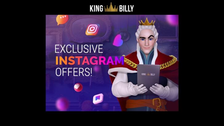 Instagram bonus at King Billy Casino