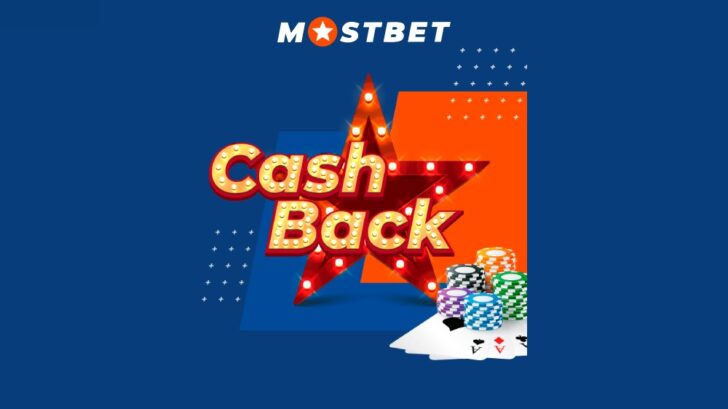 Get cashback at Mostbet Casino